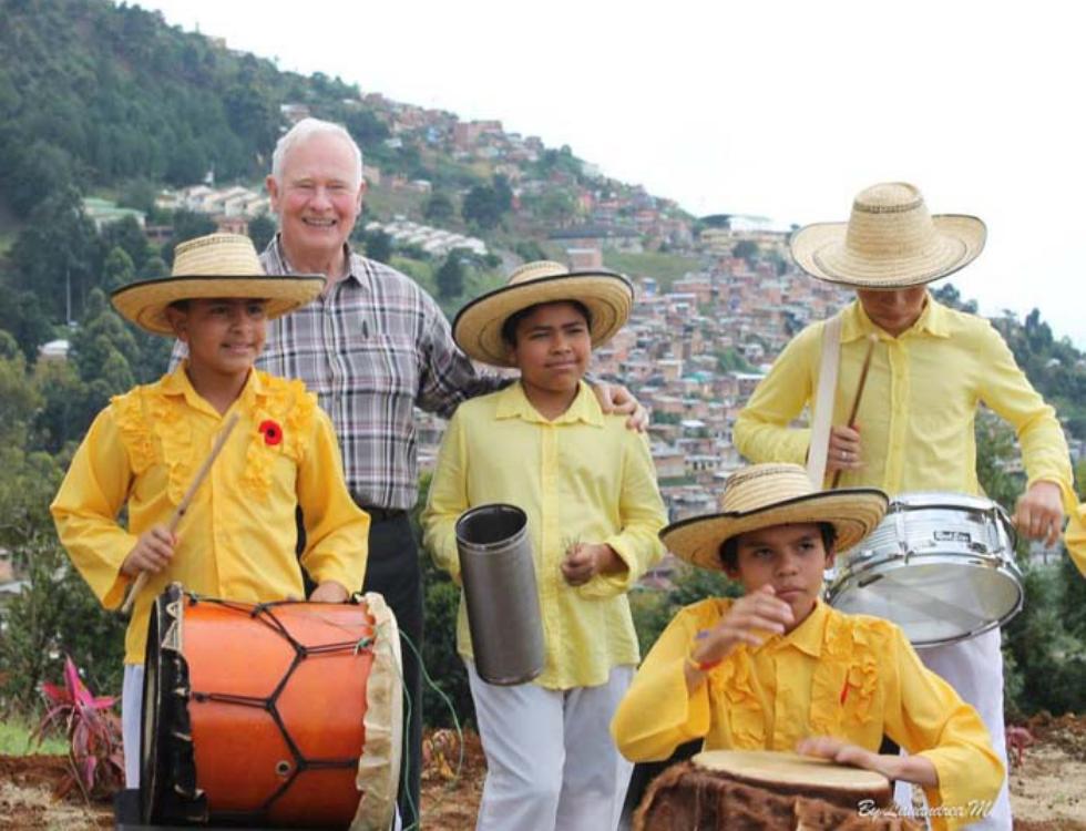 Visita del gobernador general de Canadá, David Lloyd Johnston.